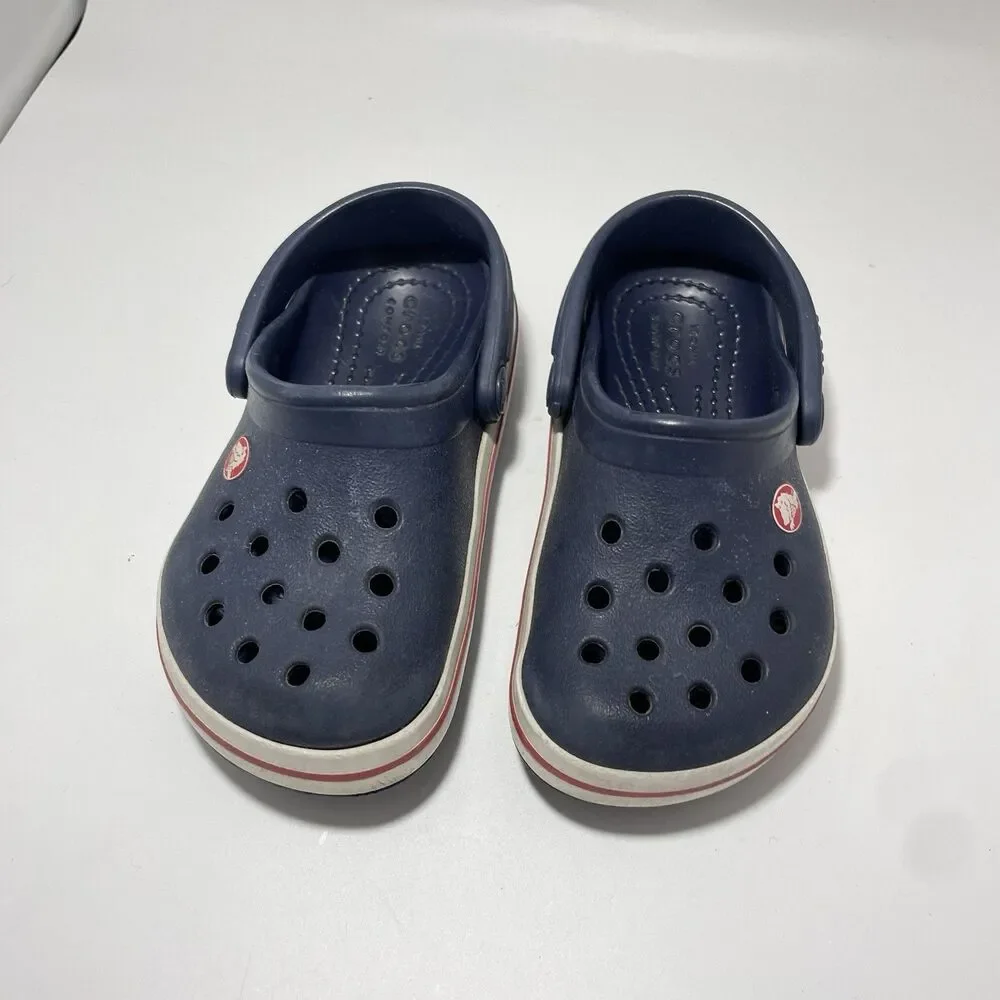 Crocs Boy's Kids’ Toddler Preschool Crocs Crocband Clog Navy red Size C 7
